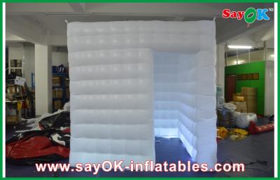 China Inflatable Photo Booth Enclosure Safe Waterproof Mobile Photo Booth White Oxford Cloth / PVC Coated for sale