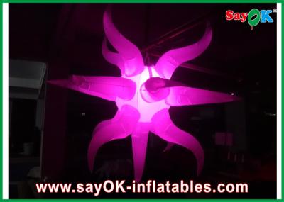 China Diámetro el 1m - rosa inflable de nylon de la decoración de la iluminación de 3M Oxford para el partido en venta