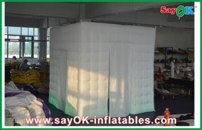 China Party Photo Booth Oxford Cloth / PVC Coated Mobile Photo Booth Inflatable Attractive With 2 Doors for sale