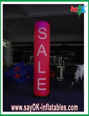 China Advertsing H2m Inflatable Lighting Decoration , Nylon Cloth Lighting Pillar for sale
