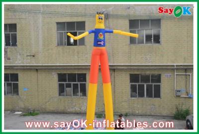 China Inflatable Air Man Rip-Stop Nylon Cloth Inflatable Air Dancer Wind-Resistant Height 2M - 8M for sale