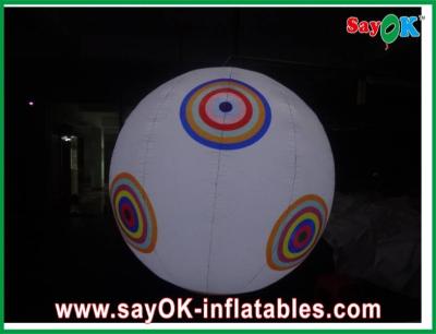 China Logo Printing Inflatable Lighting Hanging Ball For Wedding Ceremony / Stage Decoration for sale