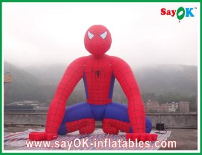 China Advertising Inflatable Ceremony Inflatable Cartoon Characters , Wind-Resistant Height 10m Inflatable Spinder Man for sale
