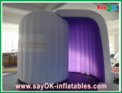 China Inflatable Party Decorations Photo Studio Inflatable Photo-Taking Tent Durable CE Blower Purple for sale