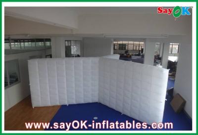 China Family Air Inflatable Partition Wall /  Blown Up Led Light Joint Wall For Wedding for sale