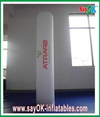 China Green Wedding Party Led Inflatable Column Inflatable LED Light With Printing Logo Pillar for sale