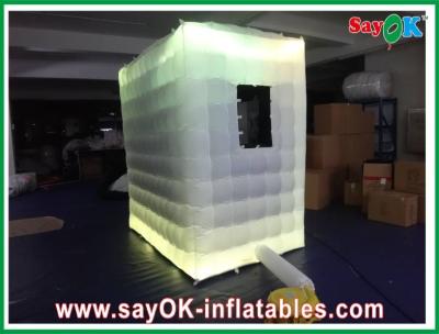 China Inflatable Photo Studio Logo Printing Inflatable Blow-Up Photobooth For Photostudio With Pitched Roof for sale