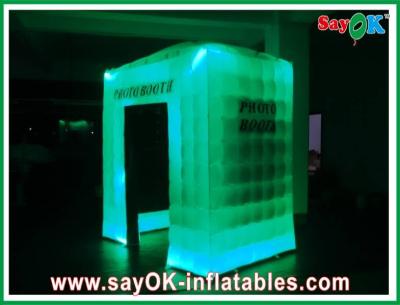 China Inflatable Photo Booth Rental Safe Pitched Roof Inflatable Photo Booth CE Blower With 2 Side Windows for sale