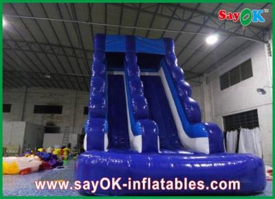China 0.55mm PVC Inflatable Water Slide L6 X W3 X H5m Waterproof 3 Layers Inflatable Slide For Pool for sale
