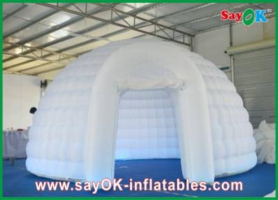 China Inflatable Igloo Dome Inflatable Air Tent Strong Fire-Proof Cloth With Led Lights for sale