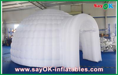 China Led Lights Inflatable Air Tent , Diameter 5m Inflatable Dome Tent for sale