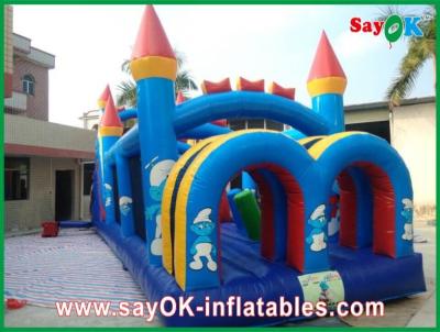 China Obstacle Course Bounce House Family Inflatable Bounce CE Certificated Blower Cartoon Model for sale