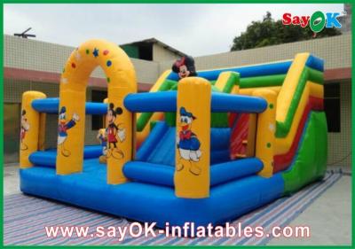 China Commercial Grade Bounce Houses Mickey Mouse Castle Bounce House Inflatable For Family Entertainment for sale