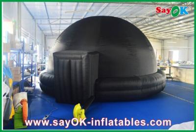 China Black Inflatable Planetarium , Durable Inflatable Projection Tent Mobile Cinema for sale