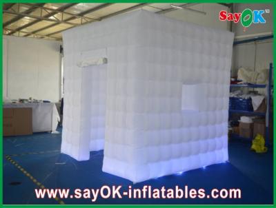 China Inflatable Photo Studio Custom Made Logo Inflatable Photo Booth Kiosk Blow-Up With Fan for sale