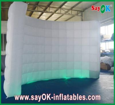 China Fire-proof Inflatable Led Wall Curved Lighting Wall For Wedding Party Inflatable Photo Wall for sale