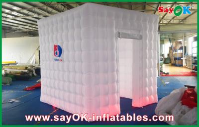 China Photo Booth Decorations Led Lights Oxford Cloth Mobile Photo Booth Inflatable Eco-Friendly for sale