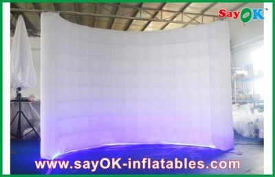 China Inflatable Family Tent Self Standing Blow-Up Wall Inflatable Partition With Led Lights for sale