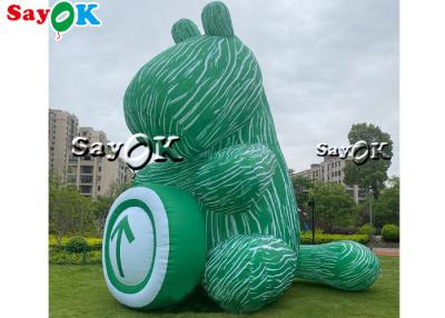 China Itinerary Code Inflatable Green Bouncy Horse Model 10m For Event Showing for sale