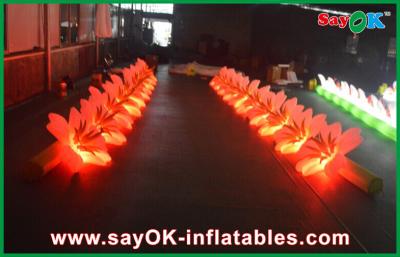 China Long Inflatable Lighting Decoration LED Flower Chain For Event Nylon Cloth for sale