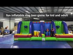 PVC Tarpaulin Kid&Adult Inflatable Ring Toss Game For Outdoor