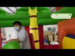 Home Elephant Cartoon Inflatable Bouncer Castle For Kids Party