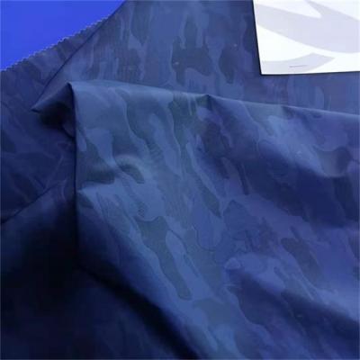China 120gsm Polyester Memory Fabric Camouflage 75dx75d PU Coating for sale
