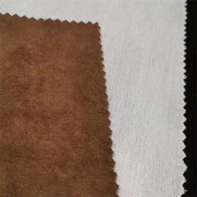 China 200gsm 75d Polyester Suede Fabric 150CM Bonded By The Yard for sale