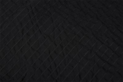 China Stripe Style 90gsm Polyester Chiffon Fabric Black 75Dx75D for sale