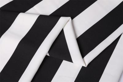 China Chiffon 180gsm Stripe Polyester Printed Fabric 180Dx180D for sale