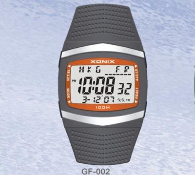 China Square Classic Gents Digital Watch With 15 Lap Memory Lithium Battery for sale