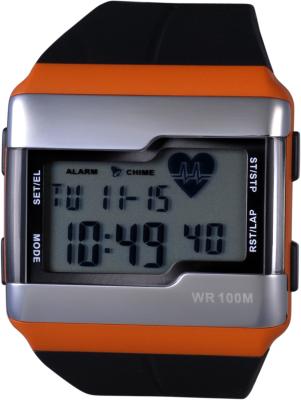 China Gents Digital Heart Rate Monitor Watches with Calorie and Pulse Counter Pedometer for sale