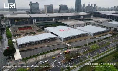 China Liri 100x40m Inflatable Cube Structure Tent for High Class Outdoor Exhibition Hall and Events for sale