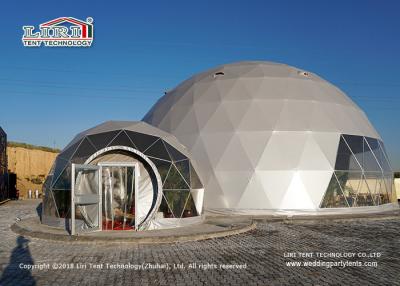 China Liri Transparent Covers Geodesic Dome Tents Aluminum Alloy PVC 500 People Exhibition Frame Marquee for sale
