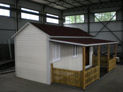 China Sloped Roof Portable Prefab Modular Homes Easy Assembled As Shop for sale
