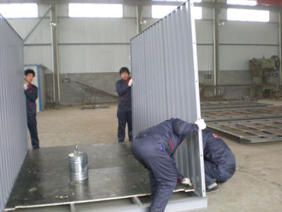 China 20ft Folding Steel Storage Sheds , Waterproof Color Steel Sheet For Frame for sale