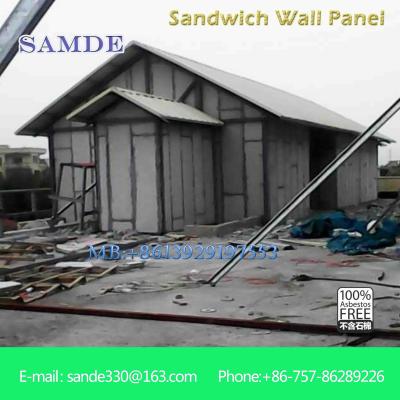 China Sound absorption wall sandwich panel prefabricated steel building 2440*610mm for sale