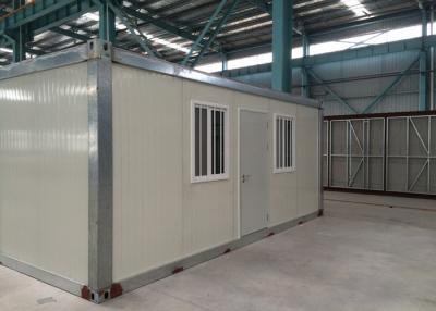 China Movable Flat Pack Modular Prefab Shipping Container House / Home Construction for sale