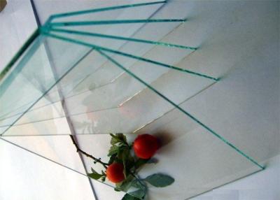 China Flexible Size Clear Toughened Float Glass Smooth / Flat Surface With Good Vision for sale
