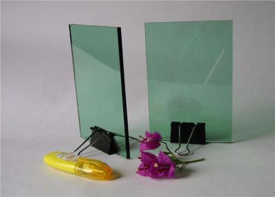 China Professional Decorative Tinted Glass , French Green Float Glass For Curtain Wall for sale
