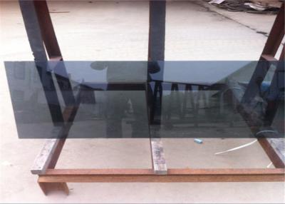 China Coated Reflective Float Glass Flat Shape Black Reflective Glass For Furniture / Wall for sale