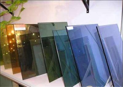 China High Transmittance Gold Reflective Glass , Silver Reflective Glass For Green House for sale