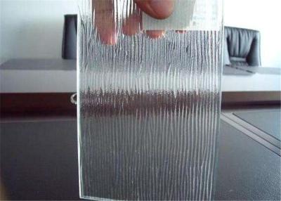 China Colored / Clear Patterned Glass , 3mm - 6mm Thickness Rain Pattern Glass for sale