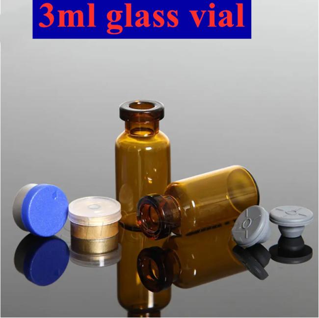 7ml 10ml 20ml Pharmaceutical Sterile Empty Small Tubular Glass Injection Vial with Rubber Stopper