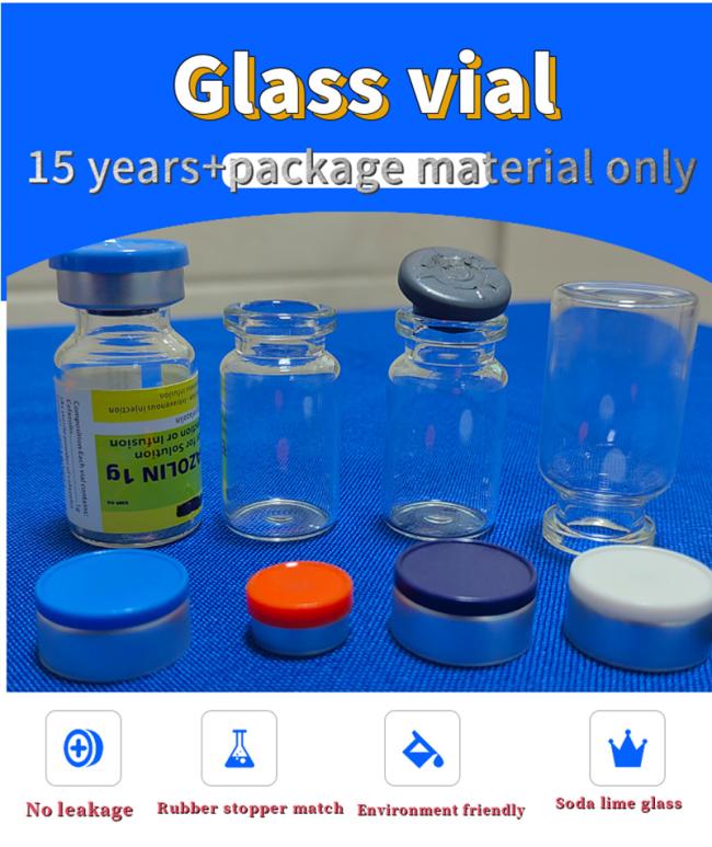 5m 10ml 15ml 20ml Clear Molded Pharmaceutical Cosmetic Use Sterile Empty Glass Bottle Injection Vials