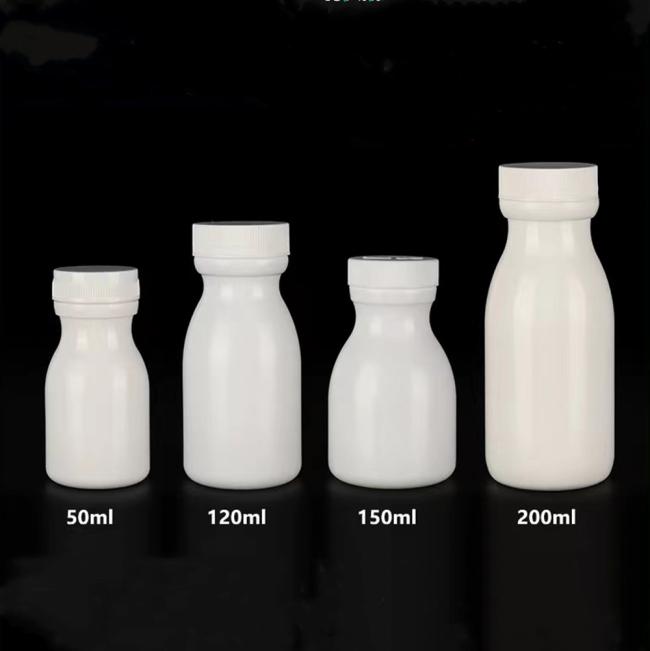Hot Sale 30ml 50ml 60ml 100ml White PE Plastic Pill Bottles Vc Calcium Tablet Capsule Empty Round Medicine Bottle