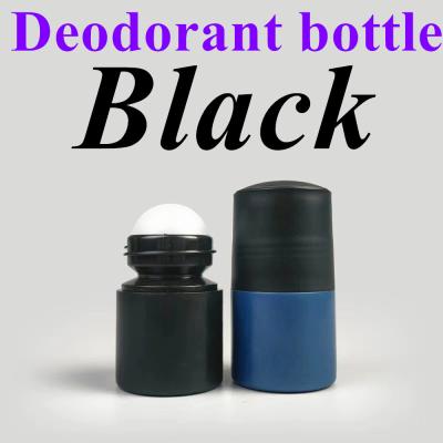 China Lip Lick Deodorant Roller Bottle Black Empty Roll On Deodorant Bottles for sale