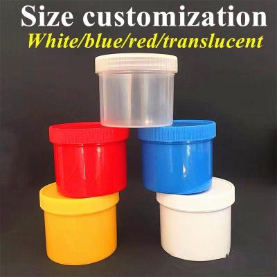 China 150ml 250ml 500ml Cosmetic Cream Plastic Container pp cosmetics packaging cream jar with plastic PP screw Cap for sale