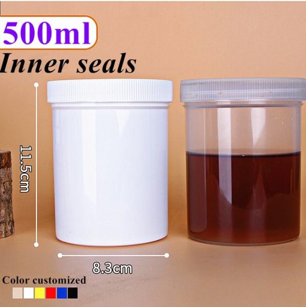 Quality 0.5L 1L PP Cosmetic Jar Plastic Containers For Cosmetic Products for sale