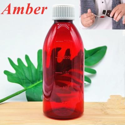 China Pharmaceutical Medical Syrup Bottles Tamper Proof Cap Syrup Bottle Plastic for sale